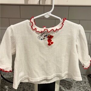 Vintage Embroidered Elmo Top - 12 months